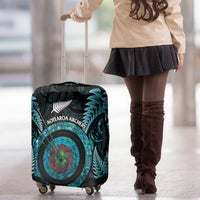 New Zealand Archery Luggage Cover Aotearoa Silver Fern Maori - Polynesian Pride