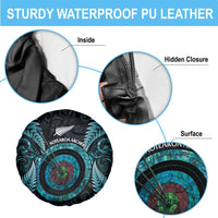 New Zealand Archery Spare Tire Cover Aotearoa Silver Fern Maori - Polynesian Pride