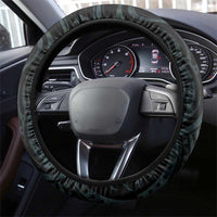 New Zealand Archery Steering Wheel Cover Aotearoa Silver Fern Maori - Polynesian Pride