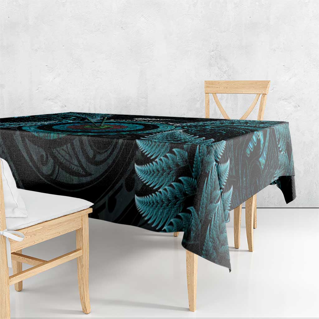 New Zealand Archery Tablecloth Aotearoa Silver Fern Maori - Polynesian Pride