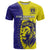 Fiji School T Shirt Suva Grammar Lions With Fijian Tapa LT14 Gold - Polynesian Pride