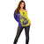 Custom Fiji School Off Shoulder Sweater Suva Grammar Lions With Fijian Tapa LT14 - Polynesian Pride