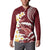 Blood Gold Polynesia Button Sweatshirt Polynesian Frangipani With Sea Turtles