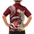 Blood Gold Polynesia Family Matching Mermaid Dress and Hawaiian Shirt Polynesian Frangipani With Sea Turtles