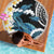 Black Polynesia Beach Blanket Polynesian Frangipani With Sea Turtles