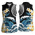 Black Polynesia Women Sleeveless Polo Shirt Polynesian Frangipani With Sea Turtles