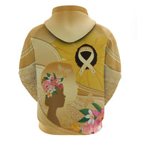 Polynesia Childhood Cancer Awareness Hoodie Be Bold Go Gold Polynesian Art LT14 - Polynesian Pride