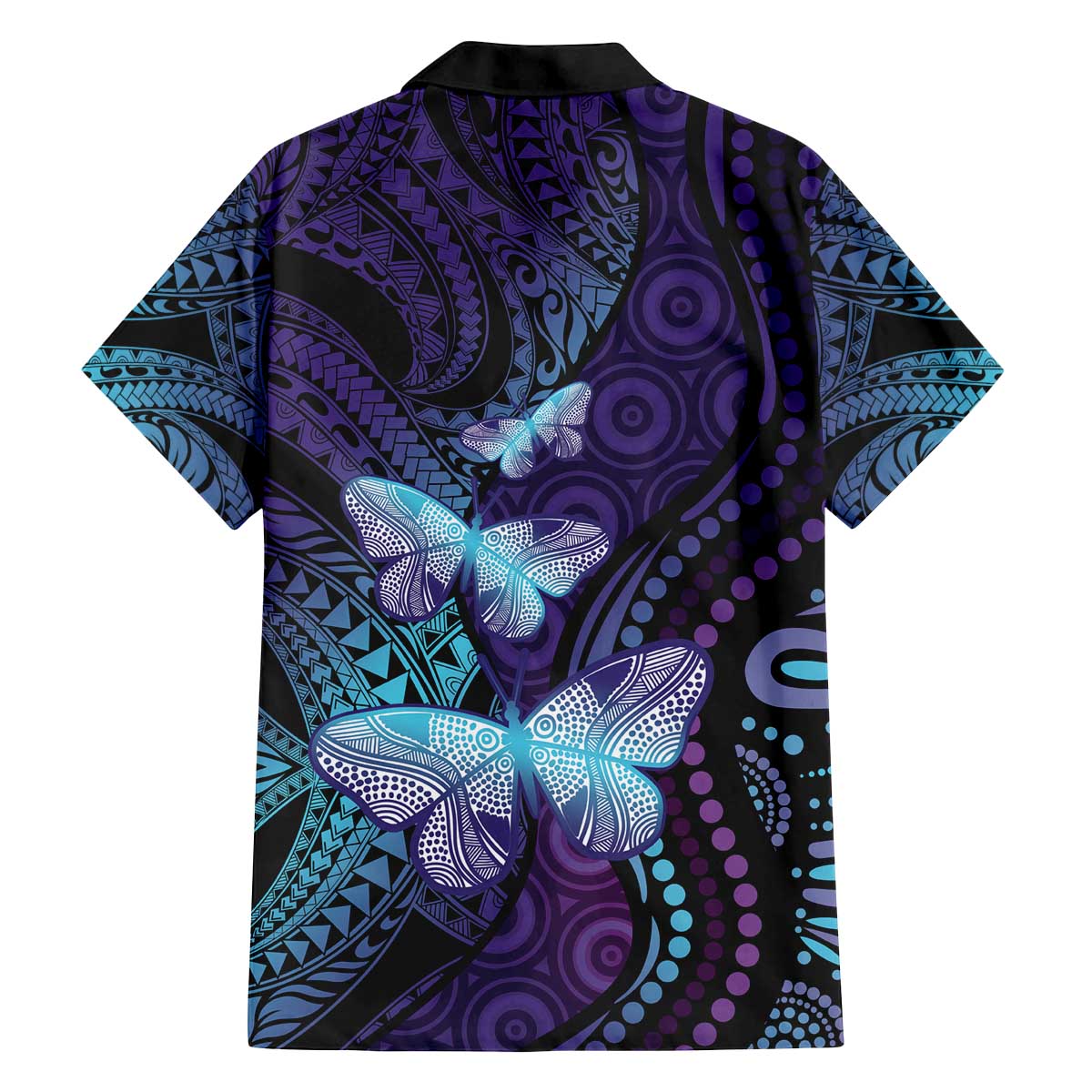 You Matter Suicide Prevention Awareness Family Matching Off The Shoulder Long Sleeve Dress and Hawaiian Shirt Butterfly Aboriginal Mix Polynesian Pattern LT14 - Polynesian Pride