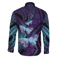 You Matter Suicide Prevention Awareness Family Matching Short Sleeve Bodycon Dress and Hawaiian Shirt Butterfly Aboriginal Mix Polynesian Pattern LT14 - Polynesian Pride