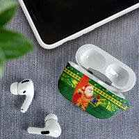 Cook Islands Christmas AirPods Case Surfing Santa Mere Kiritimiti - Polynesian Pride
