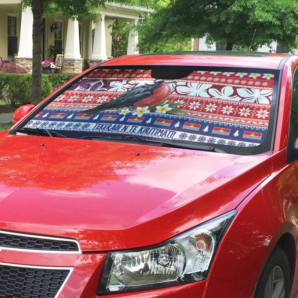 Kiribati Christmas Auto Sun Shade Frigatebird Santa Tekeraoi n te Kiritimati - Polynesian Pride
