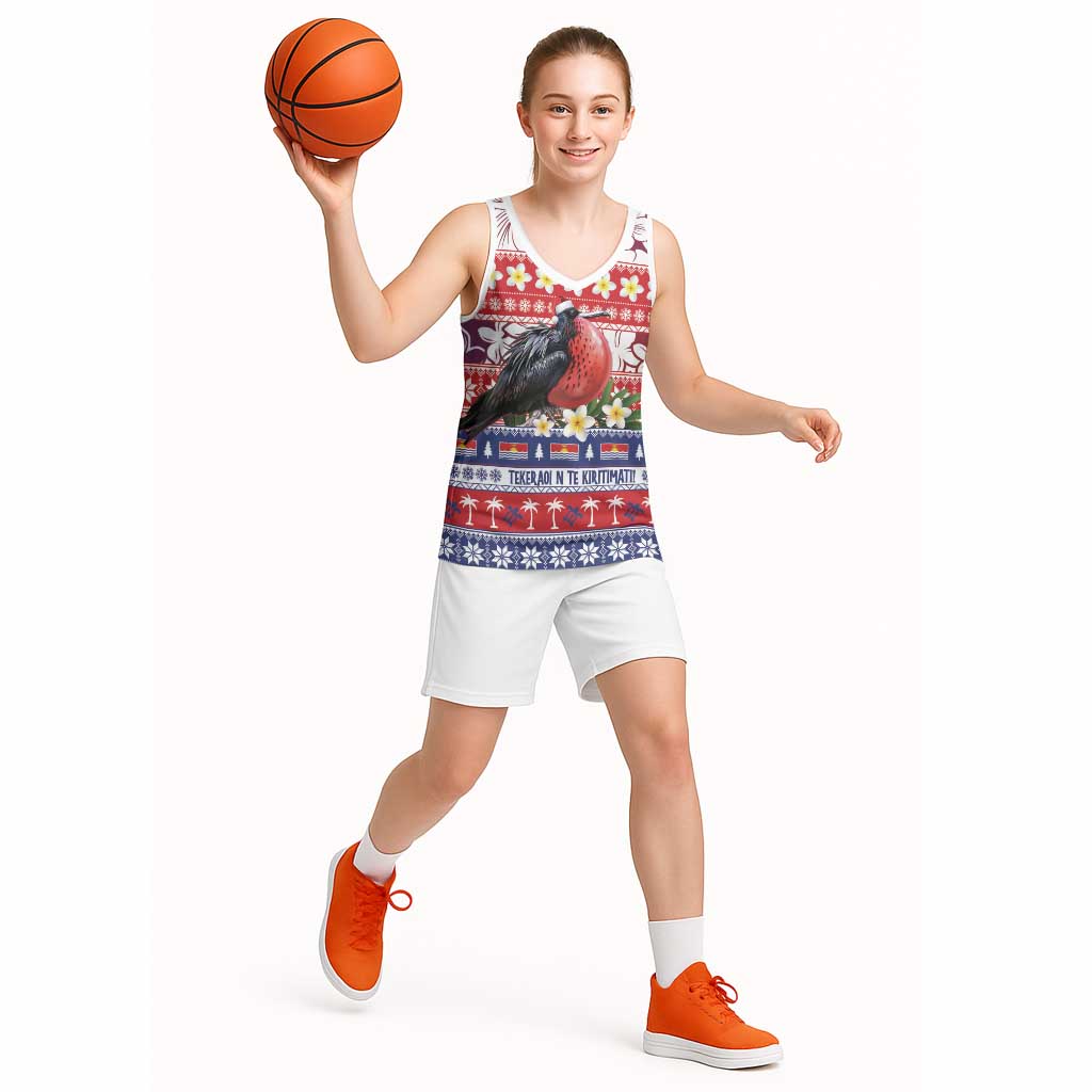 Kiribati Christmas Basketball Jersey Frigatebird Santa Tekeraoi n te Kiritimati - Polynesian Pride