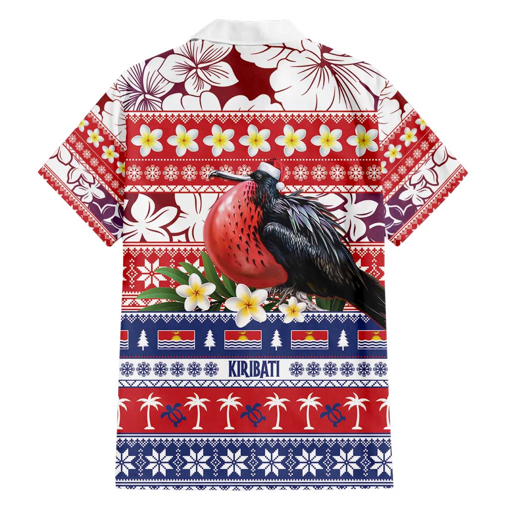 Kiribati Christmas Family Matching Short Sleeve Bodycon Dress and Hawaiian Shirt Frigatebird Santa Tekeraoi n te Kiritimati LT14 - Polynesian Pride
