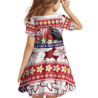 Kiribati Christmas Family Matching Summer Maxi Dress and Hawaiian Shirt Frigatebird Santa Tekeraoi n te Kiritimati LT14 - Polynesian Pride