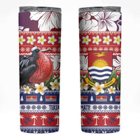 Kiribati Christmas Skinny Tumbler Frigatebird Santa Tekeraoi n te Kiritimati LT14 Red - Polynesian Pride