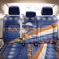 Marshall Islands Christmas Back Car Seat Cover Beachy Santa Monono ilo raaneoan Nejin - Polynesian Pride