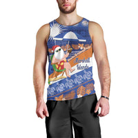 Marshall Islands Christmas Men Tank Top Beachy Santa Monono ilo raaneoan Nejin LT14 - Polynesian Pride