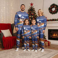 Marshall Islands Christmas Pajama Set Beachy Santa Monono ilo raaneoan Nejin - Polynesian Pride