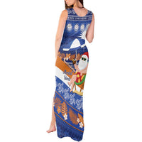 Marshall Islands Christmas Tank Maxi Dress Beachy Santa Monono ilo raaneoan Nejin LT14 - Polynesian Pride