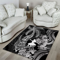 Hawaii Tribal Tiki Drum Hula Girl Area Rug LT14 - Polynesian Pride