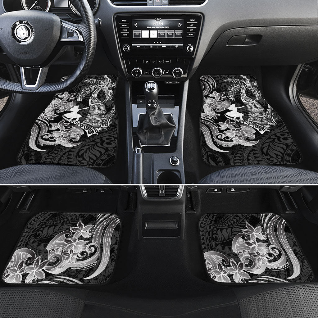Hawaii Tribal Tiki Drum Hula Girl Car Mats