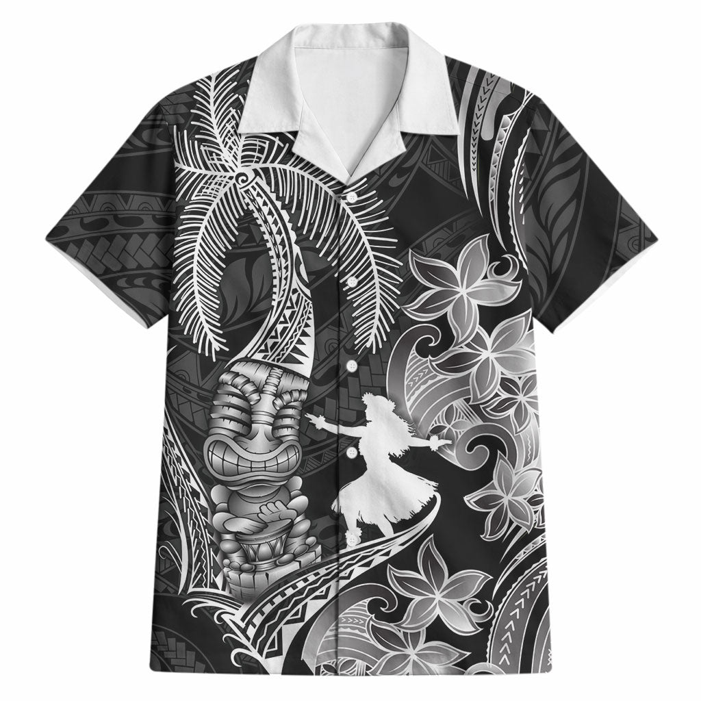 Hawaii Tribal Tiki Drum Hula Girl Hawaiian Shirt