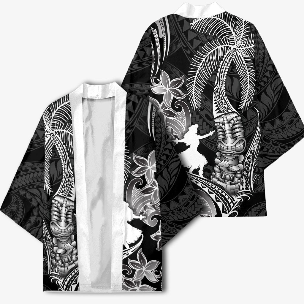 Hawaii Tribal Tiki Drum Hula Girl Kimono LT14 - Polynesian Pride