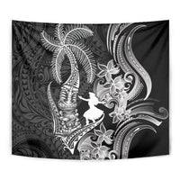 Hawaii Tribal Tiki Drum Hula Girl Tapestry LT14 - Polynesian Pride