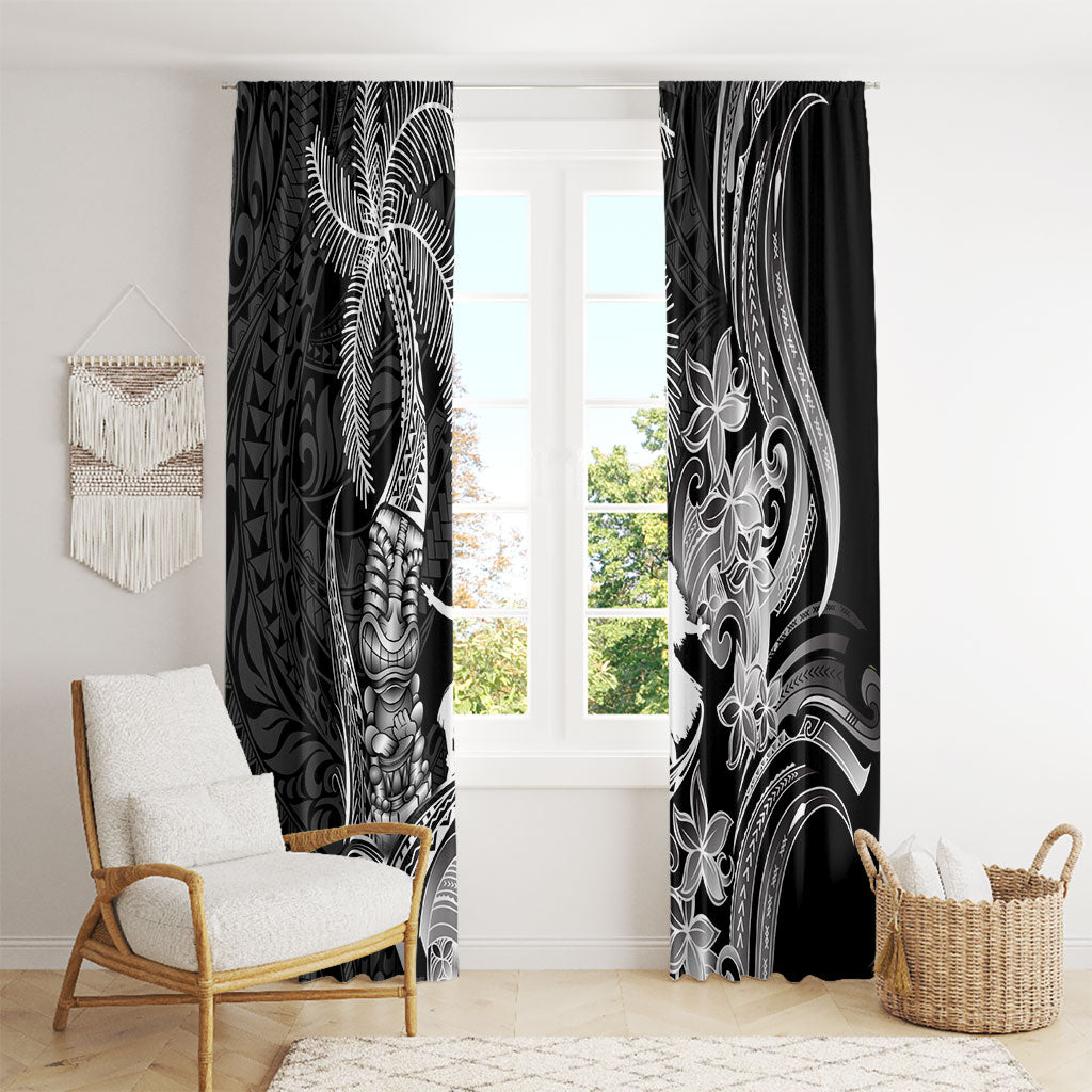 Hawaii Tribal Tiki Drum Hula Girl Window Curtain LT14 - Polynesian Pride