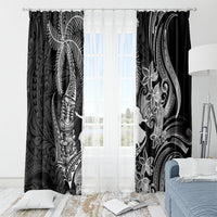 Hawaii Tribal Tiki Drum Hula Girl Window Curtain LT14 - Polynesian Pride