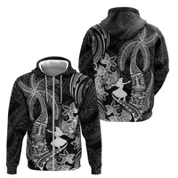 Hawaii Tribal Tiki Drum Hula Girl Zip Hoodie LT14 - Polynesian Pride