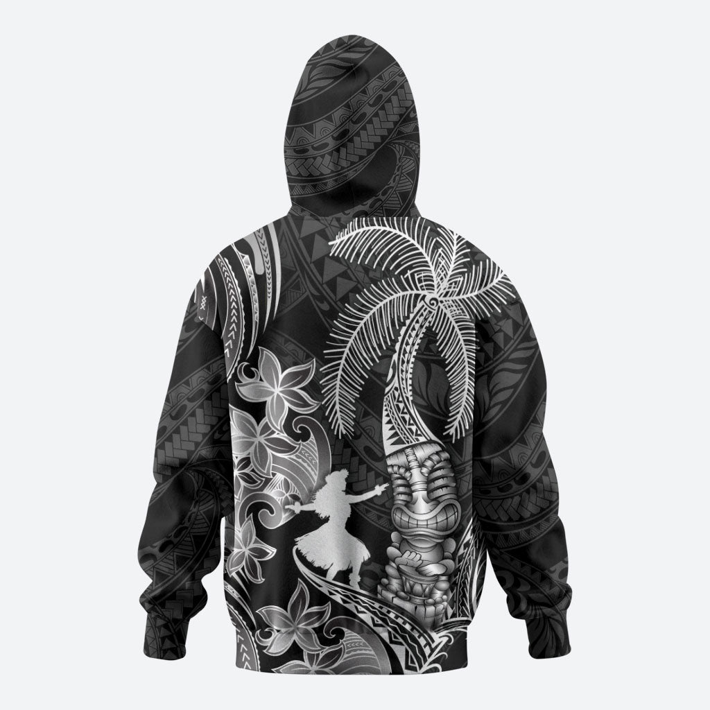 Hawaii Tribal Tiki Drum Hula Girl Zip Hoodie LT14 - Polynesian Pride