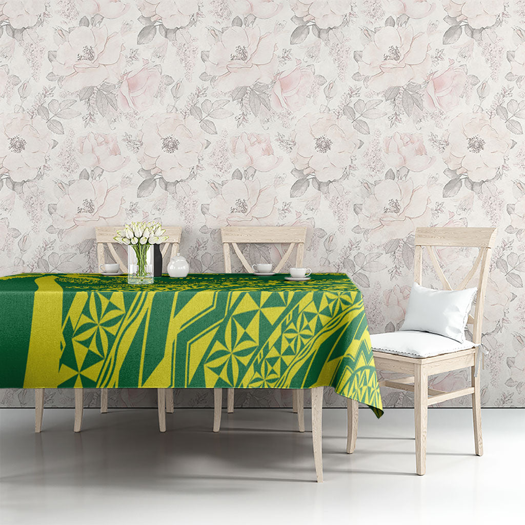 Tailevu Fiji 2026 Rugby Custom Tablecloth Dove Nation Fijian Tapa Pattern LT14 - Polynesian Pride