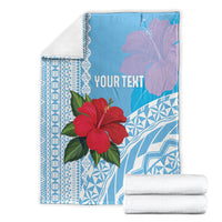 Suva Fiji 2026 Rugby Custom Blanket Hibiscus Fijian Tapa Pattern LT14 - Polynesian Pride