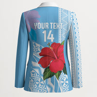 Suva Fiji 2026 Rugby Custom Blazer Hibiscus Fijian Tapa Pattern LT14 - Polynesian Pride