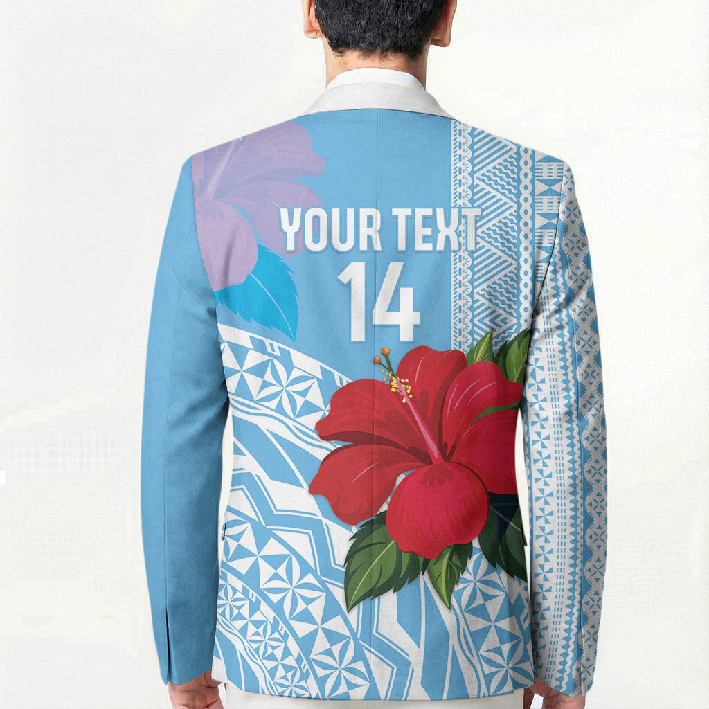 Suva Fiji 2026 Rugby Custom Blazer Hibiscus Fijian Tapa Pattern LT14 - Polynesian Pride