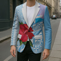 Suva Fiji 2026 Rugby Custom Blazer Hibiscus Fijian Tapa Pattern LT14 - Polynesian Pride