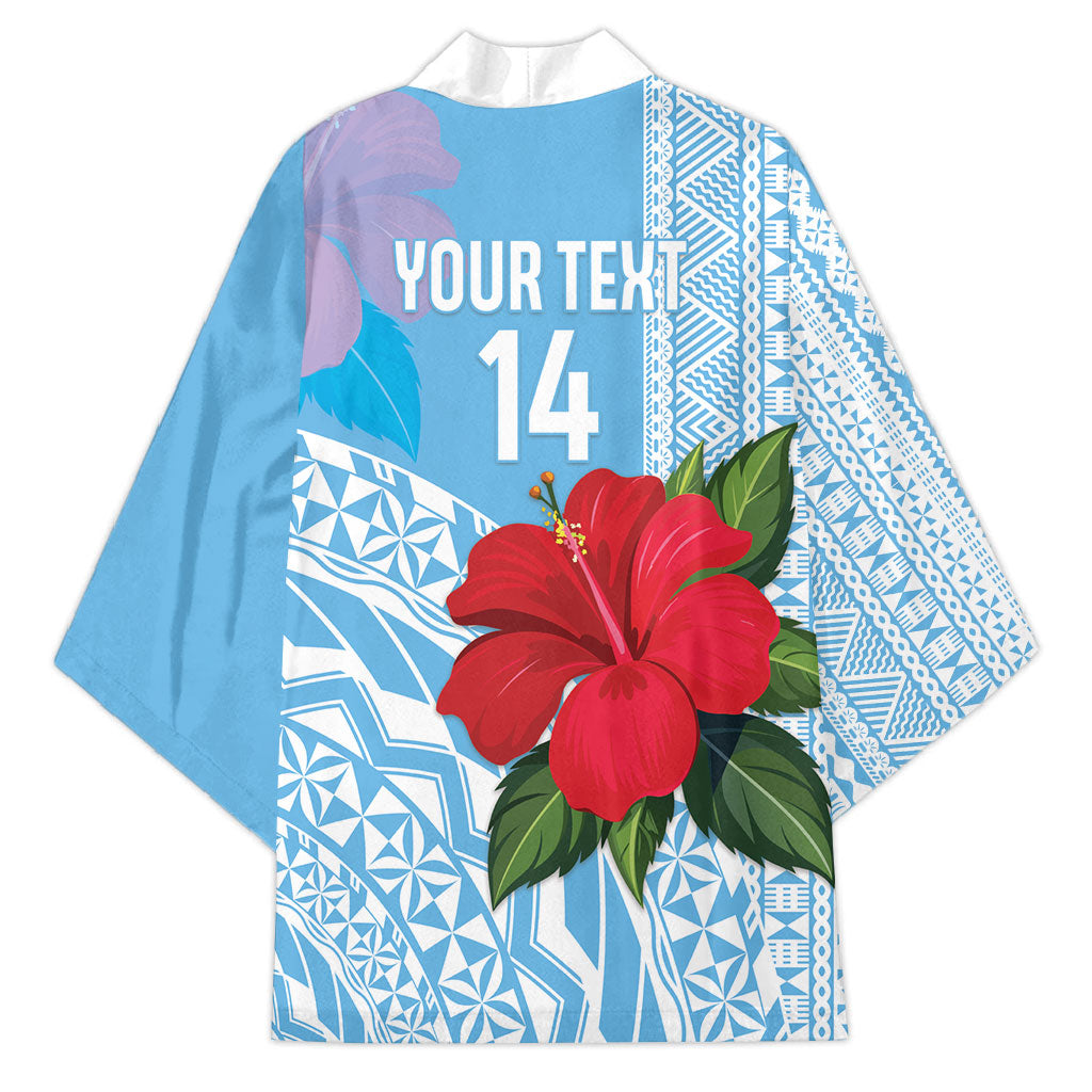 Suva Fiji 2026 Rugby Custom Kimono Hibiscus Fijian Tapa Pattern LT14 - Polynesian Pride