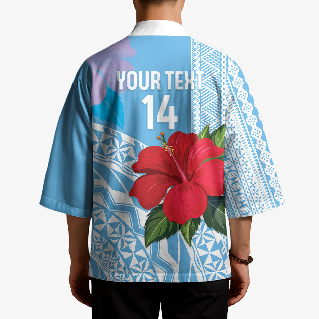 Suva Fiji 2026 Rugby Custom Kimono Hibiscus Fijian Tapa Pattern LT14 - Polynesian Pride