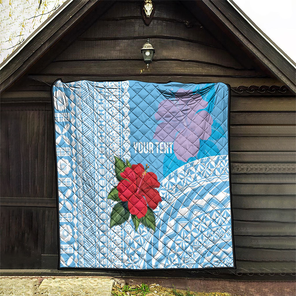 Suva Fiji 2026 Rugby Custom Quilt Hibiscus Fijian Tapa Pattern LT14 - Polynesian Pride