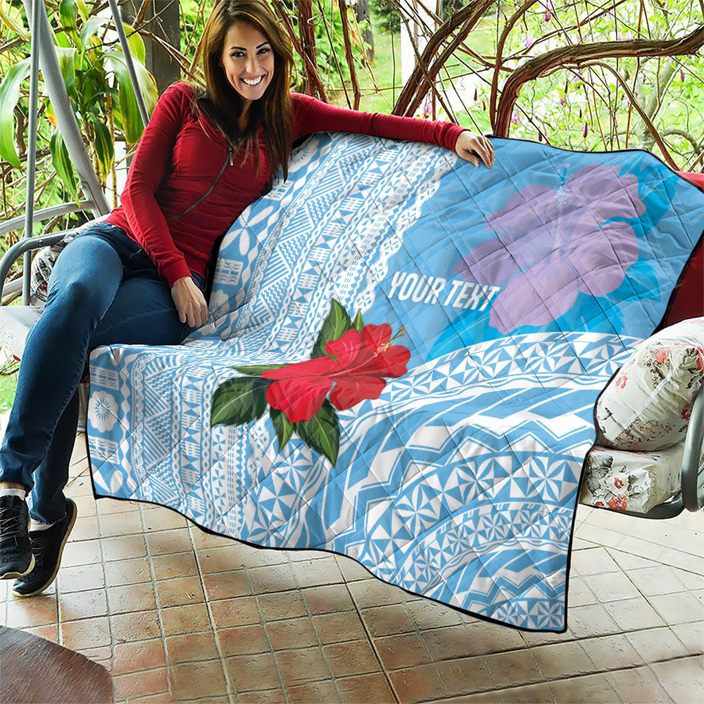 Suva Fiji 2026 Rugby Custom Quilt Hibiscus Fijian Tapa Pattern LT14 - Polynesian Pride