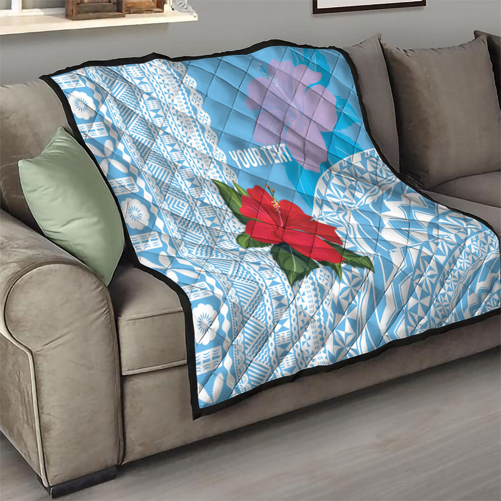 Suva Fiji 2026 Rugby Custom Quilt Hibiscus Fijian Tapa Pattern LT14 - Polynesian Pride