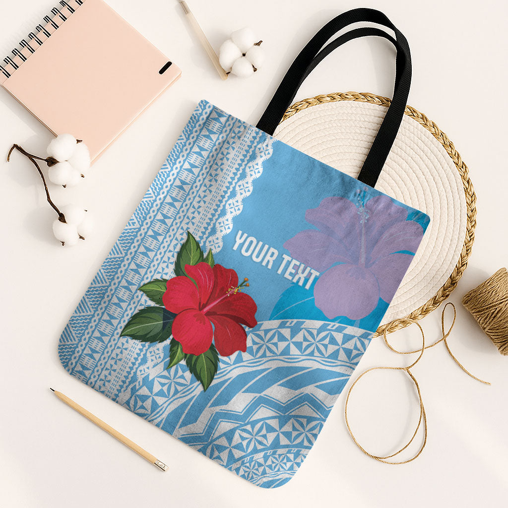 Suva Fiji 2026 Rugby Custom Tote Bag Hibiscus Fijian Tapa Pattern