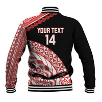 Rewa Fiji 2026 Rugby Custom Baseball Jacket Ura Prawn Fijian Tapa Pattern LT14 - Polynesian Pride
