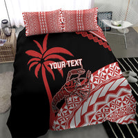 Rewa Fiji 2026 Rugby Custom Bedding Set Ura Prawn Fijian Tapa Pattern LT14 - Polynesian Pride