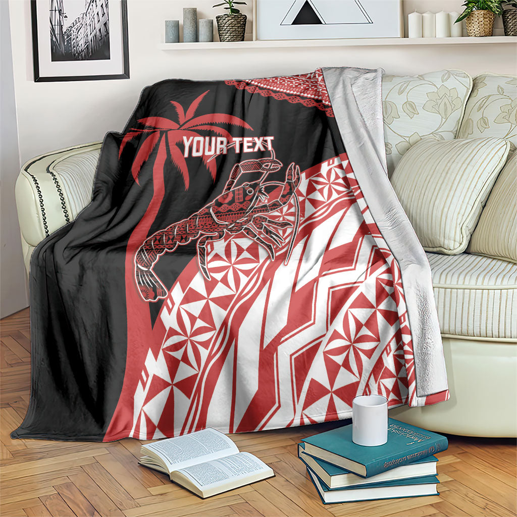 Rewa Fiji 2026 Rugby Custom Blanket Ura Prawn Fijian Tapa Pattern