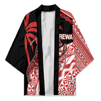 Rewa Fiji 2026 Rugby Custom Kimono Ura Prawn Fijian Tapa Pattern LT14 Unisex Red - Polynesian Pride