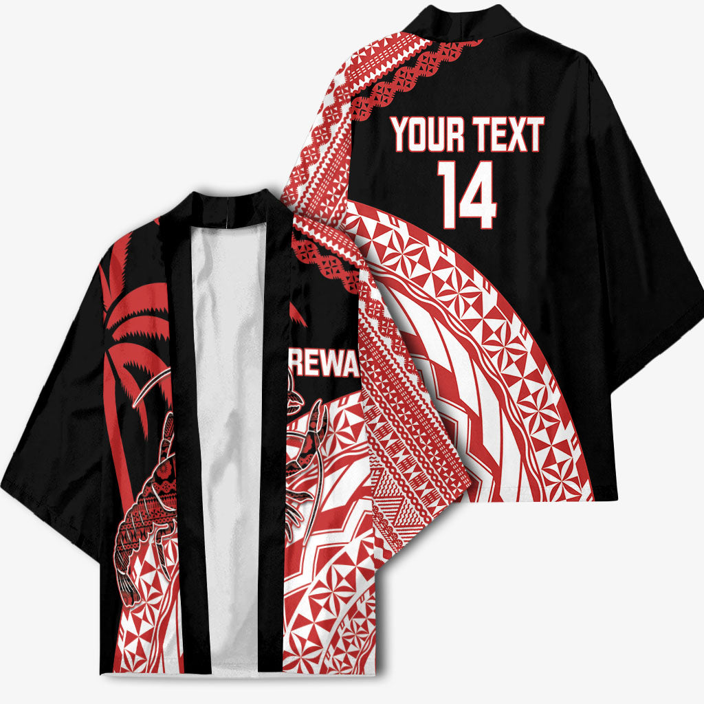 Rewa Fiji 2026 Rugby Custom Kimono Ura Prawn Fijian Tapa Pattern LT14 - Polynesian Pride