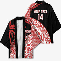 Rewa Fiji 2026 Rugby Custom Kimono Ura Prawn Fijian Tapa Pattern LT14 - Polynesian Pride
