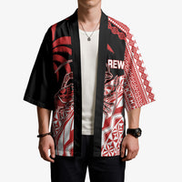 Rewa Fiji 2026 Rugby Custom Kimono Ura Prawn Fijian Tapa Pattern LT14 - Polynesian Pride